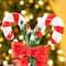 Glitzhome® 10" Christmas Resin Candy Cane Table Decor